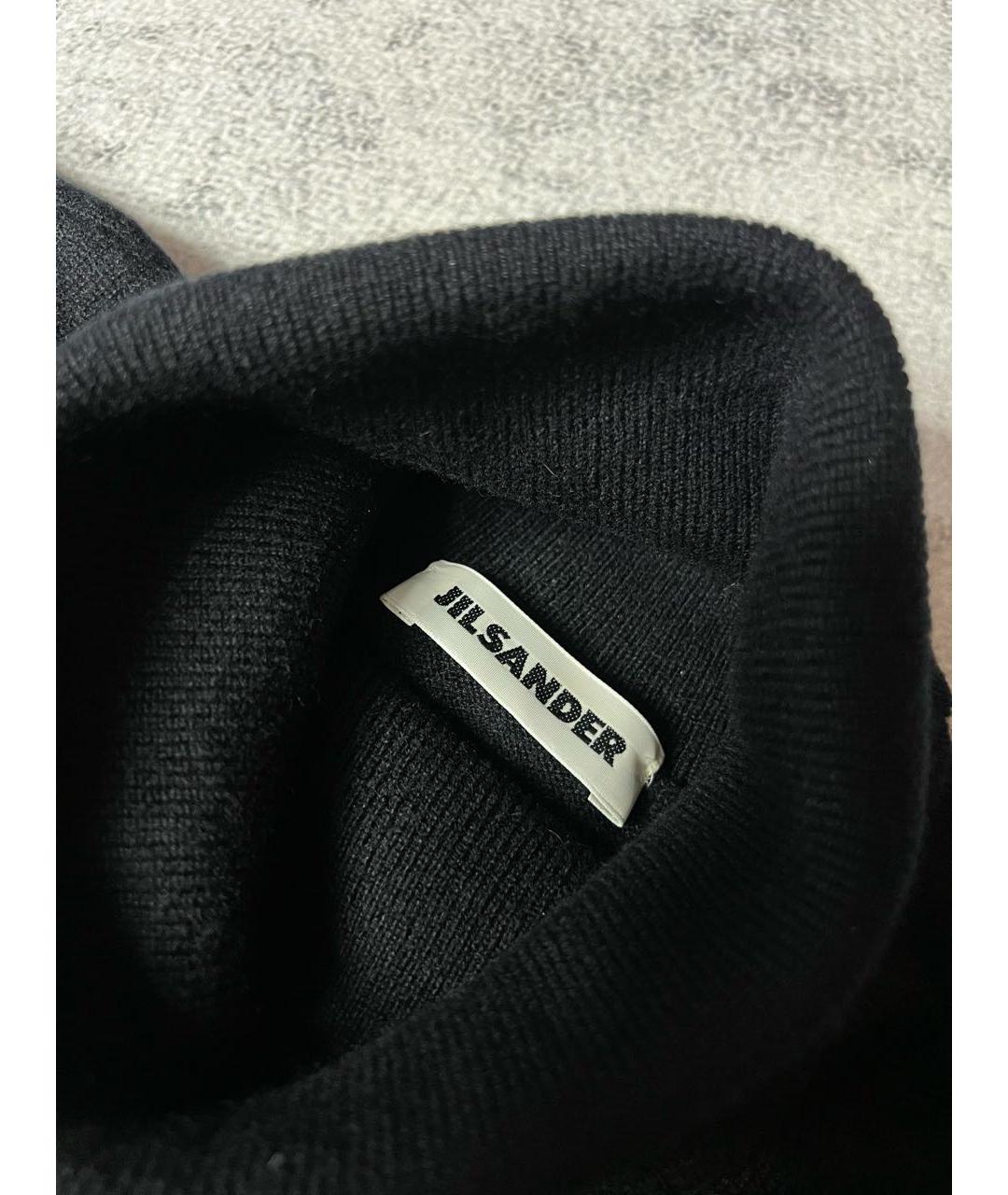 JIL SANDER Черная шерстяная водолазка, фото 5
