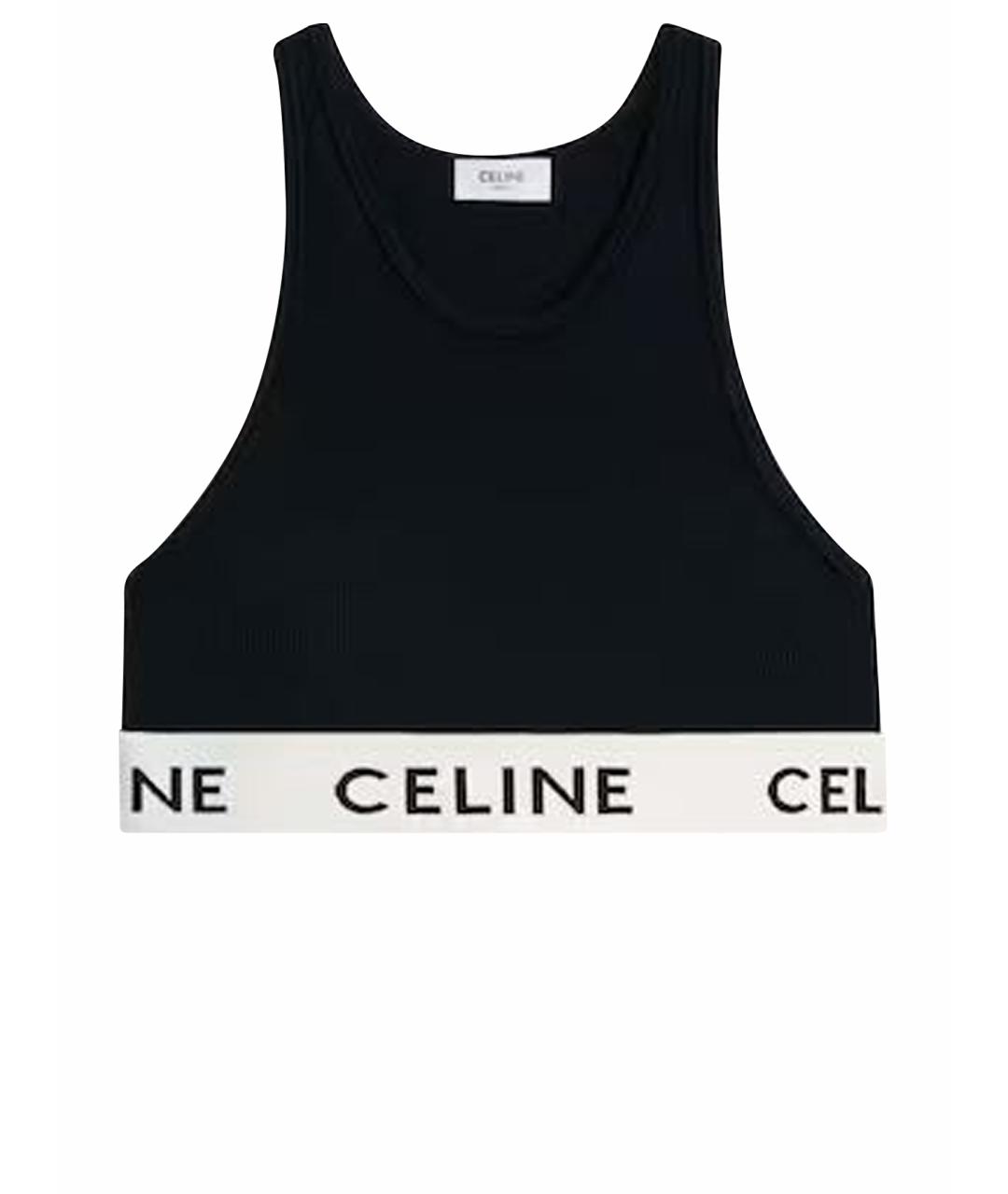 CELINE Черная майка, фото 1
