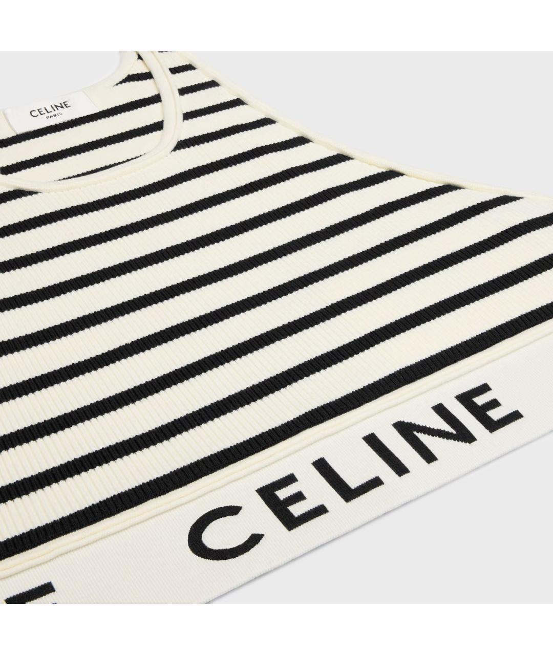 CELINE Бежевая майка, фото 3