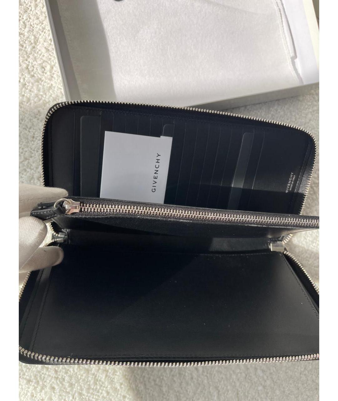 GIVENCHY Черный кожаный кошелек, фото 5