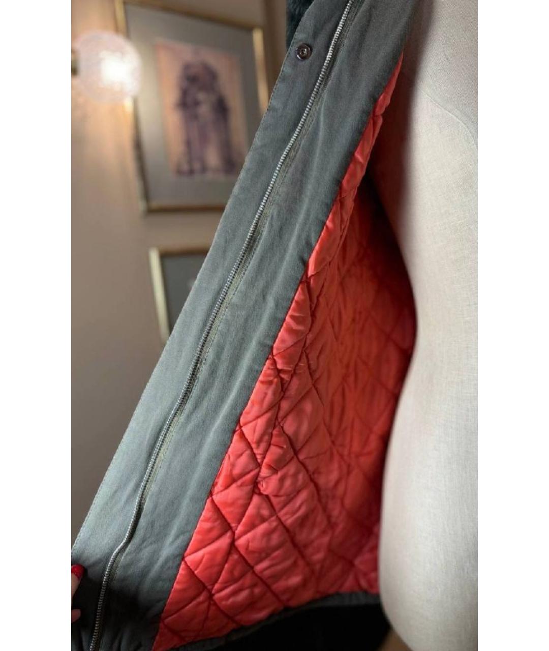 MISS BLUMARINE Серая парка, фото 6