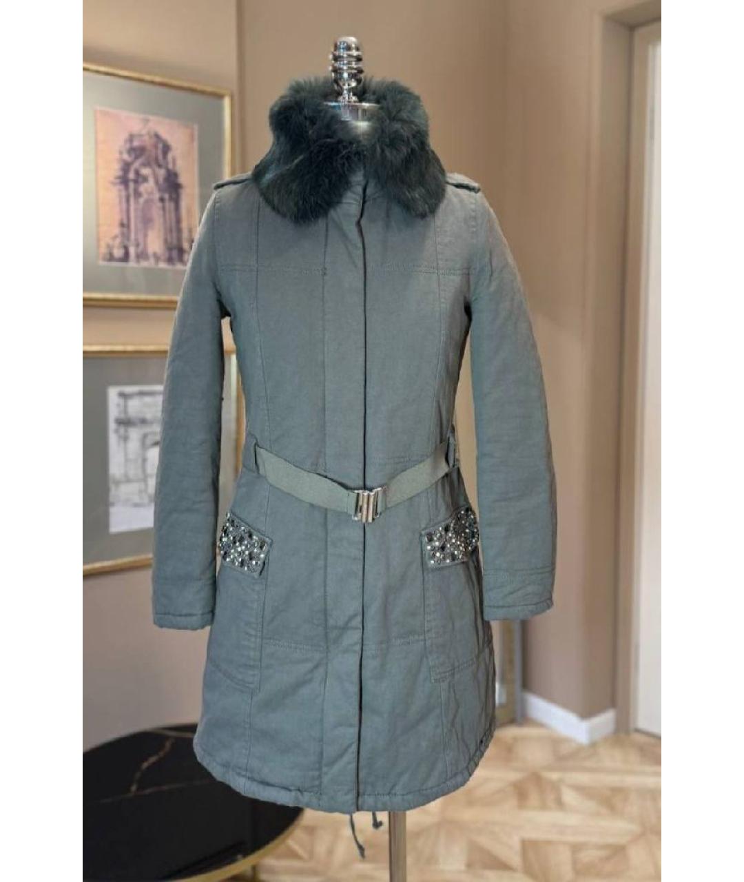 MISS BLUMARINE Серая парка, фото 9