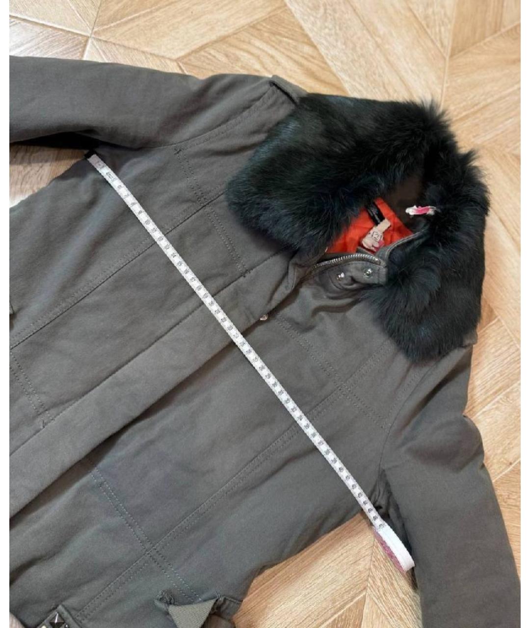 MISS BLUMARINE Серая парка, фото 8