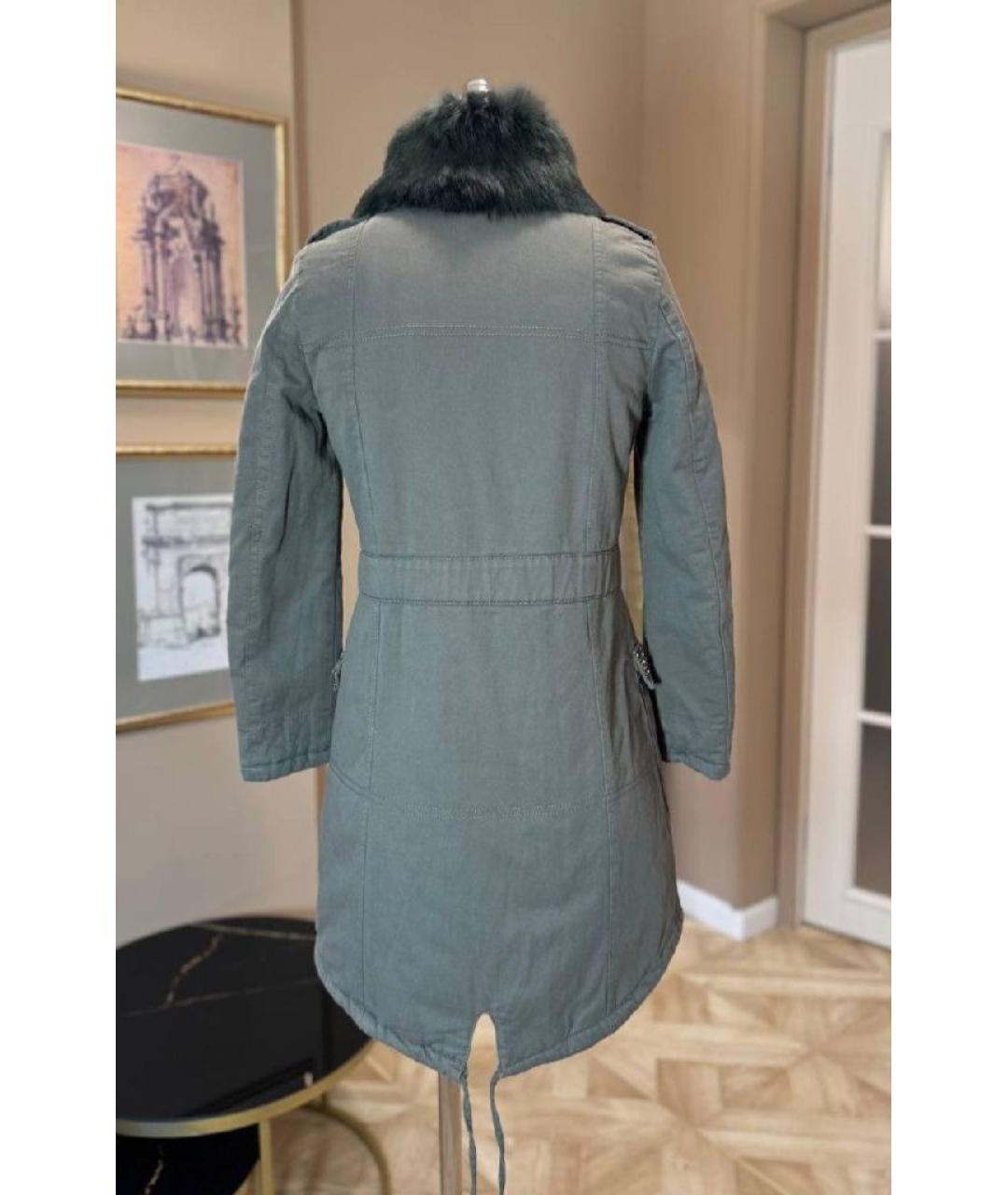 MISS BLUMARINE Серая парка, фото 2