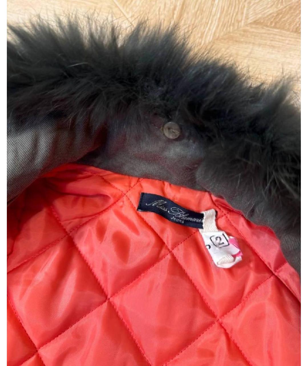 MISS BLUMARINE Серая парка, фото 3