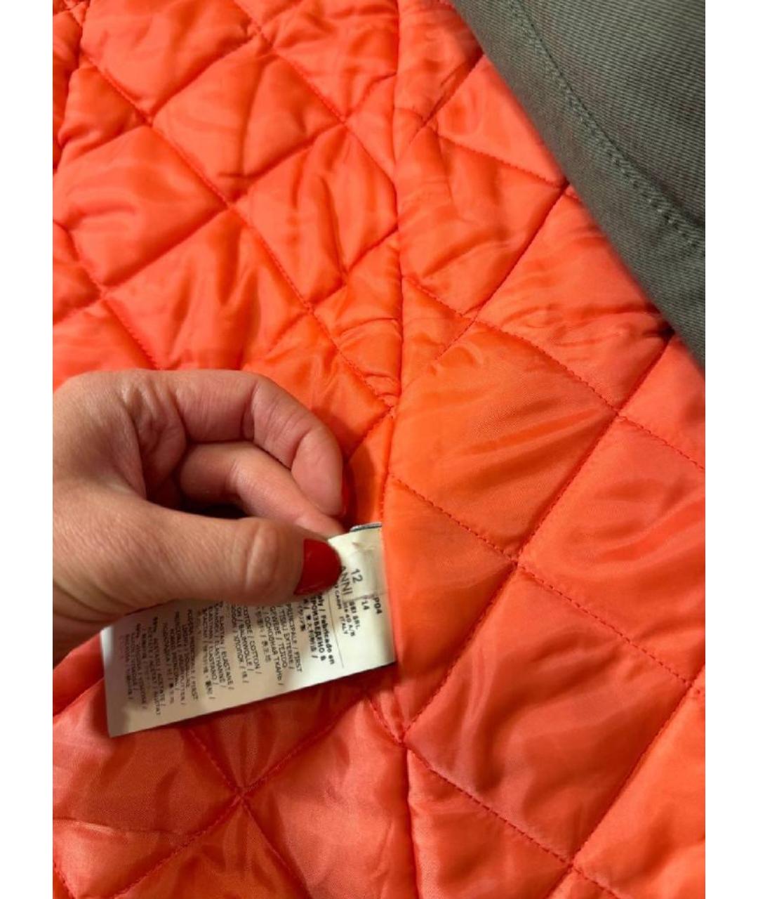 MISS BLUMARINE Серая парка, фото 4