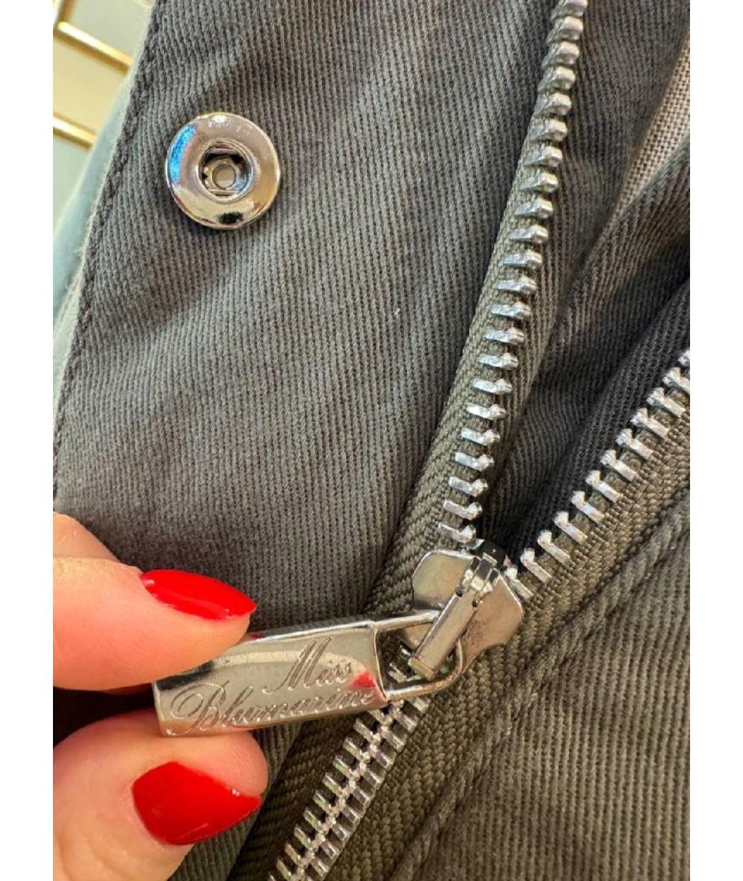 MISS BLUMARINE Серая парка, фото 5