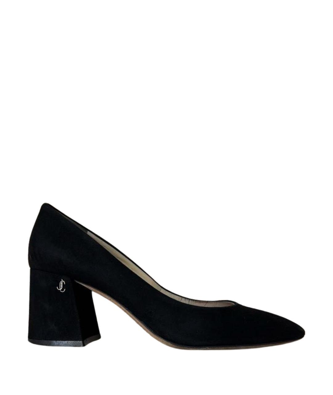 JIMMY CHOO Черные замшевые туфли, фото 1