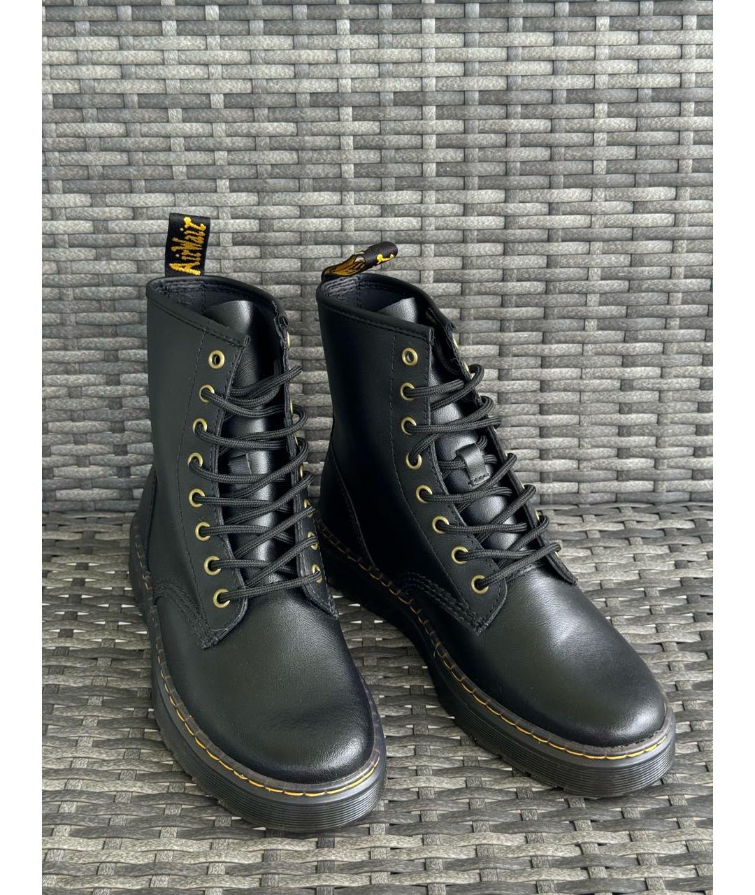 DR. MARTENS Черные кожаные ботинки, фото 2