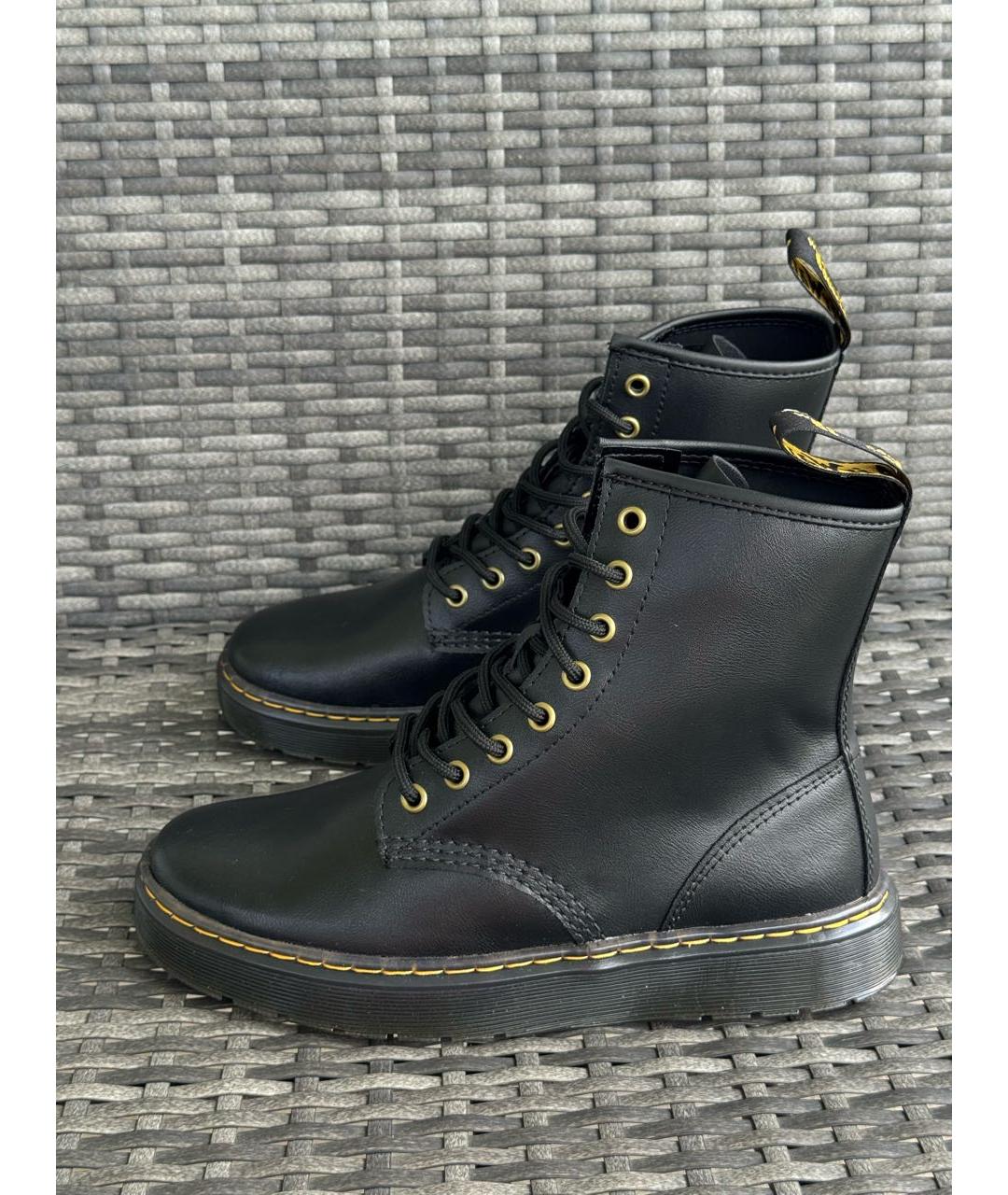 DR. MARTENS Черные кожаные ботинки, фото 9