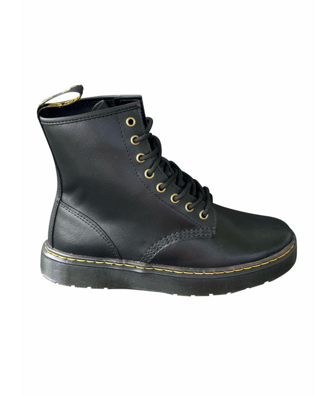 DR. MARTENS Черные кожаные ботинки, фото 10
