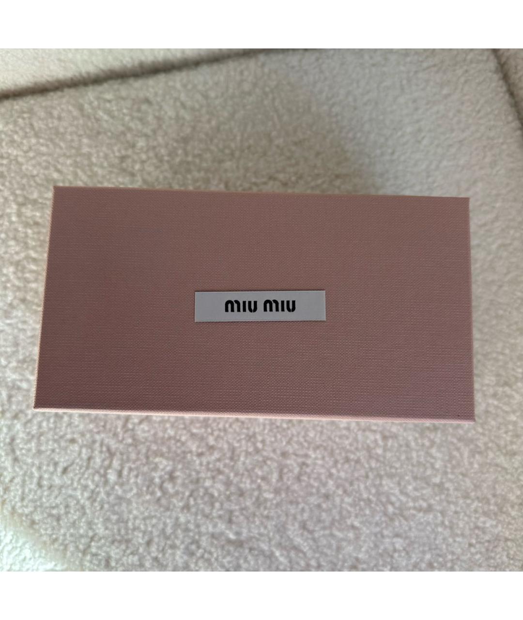 MIU MIU Черные пластиковые солнцезащитные очки, фото 4