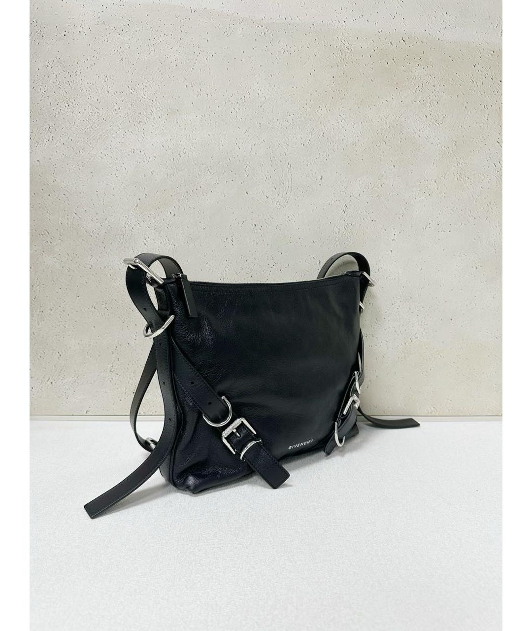 GIVENCHY Черная кожаная сумка через плечо, фото 4