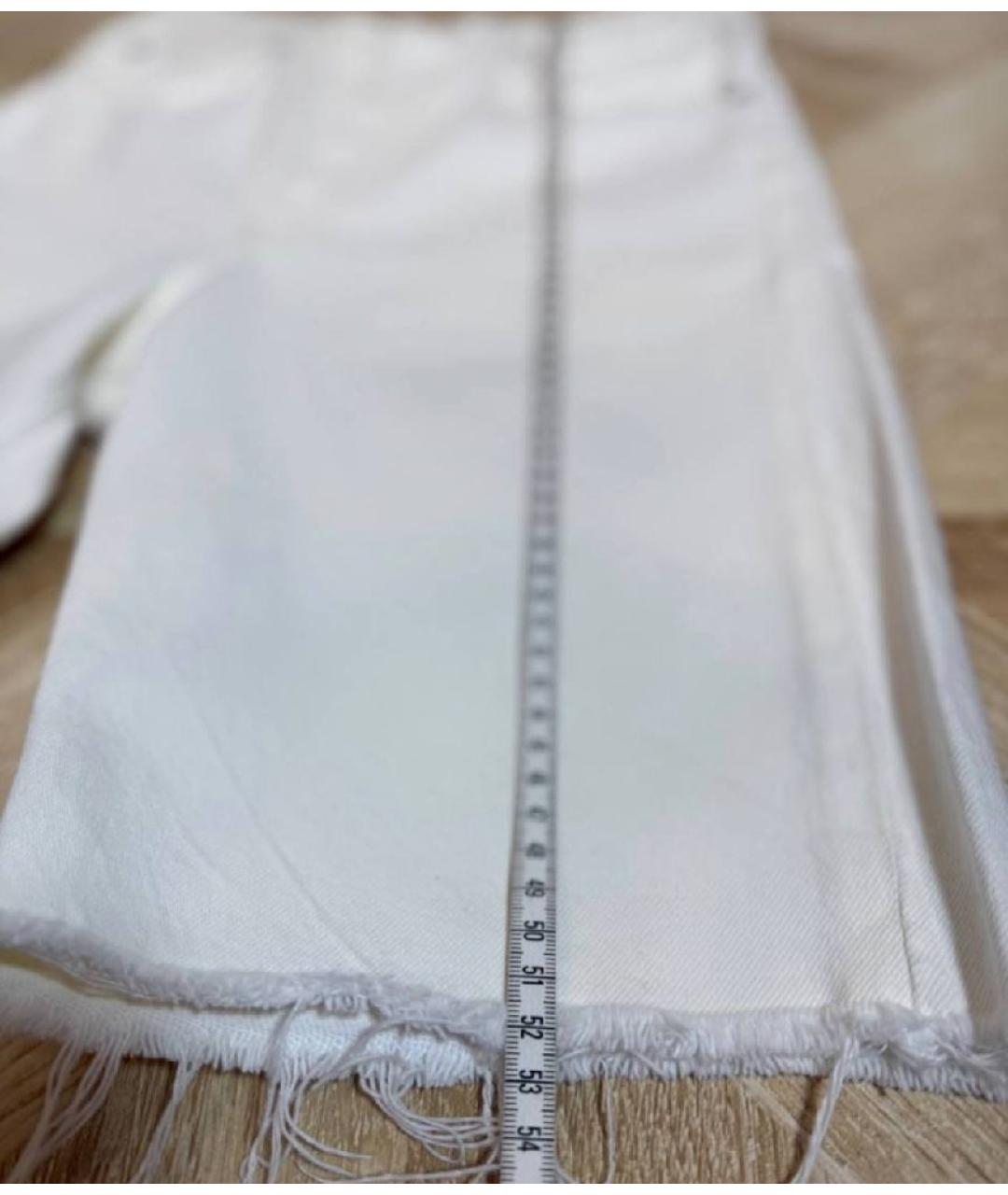 AGOLDE Белые хлопковые шорты, фото 5