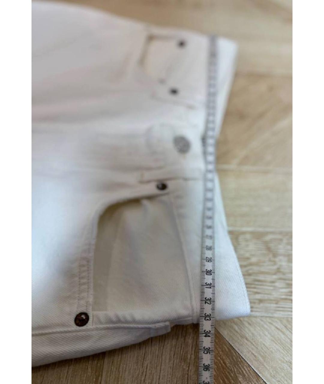 AGOLDE Белые хлопковые шорты, фото 6