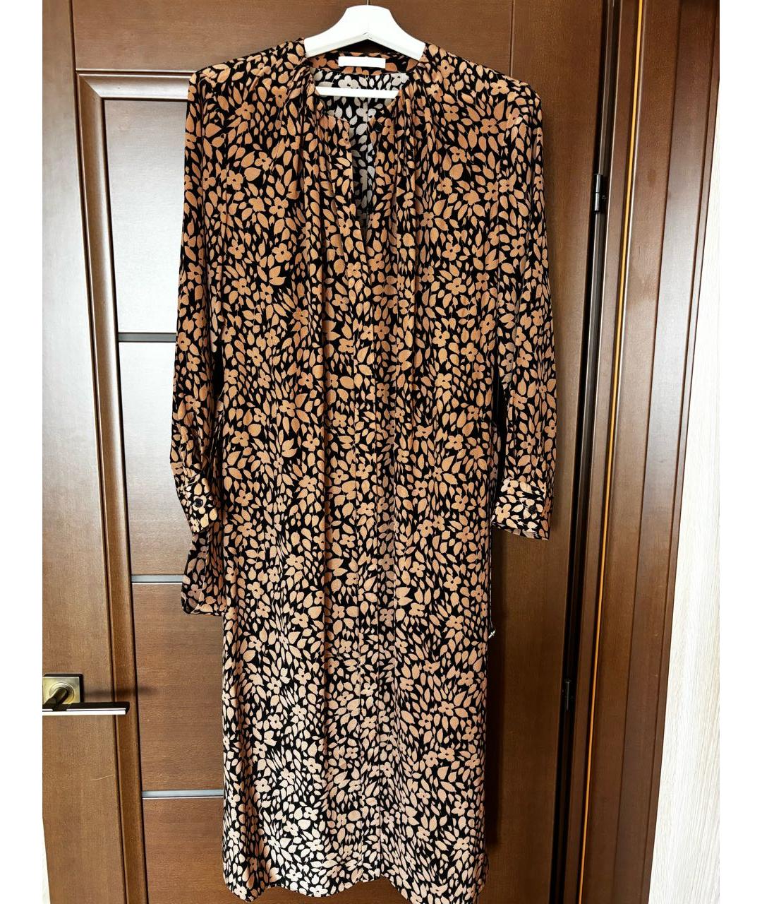 HUGO BOSS Мульти шелковое повседневное платье, фото 9