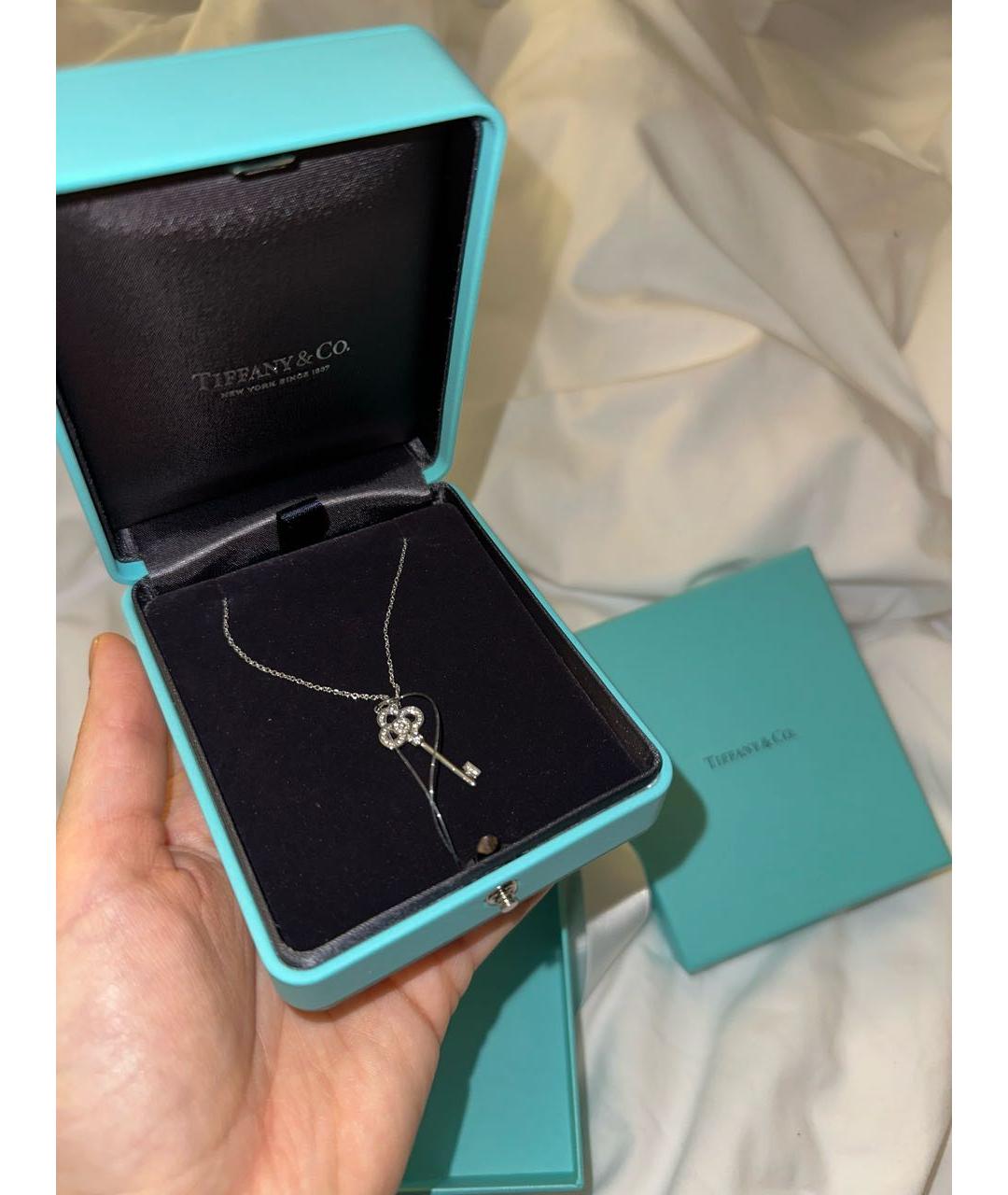 TIFFANY&CO Серебряная подвеска из белого золота, фото 4