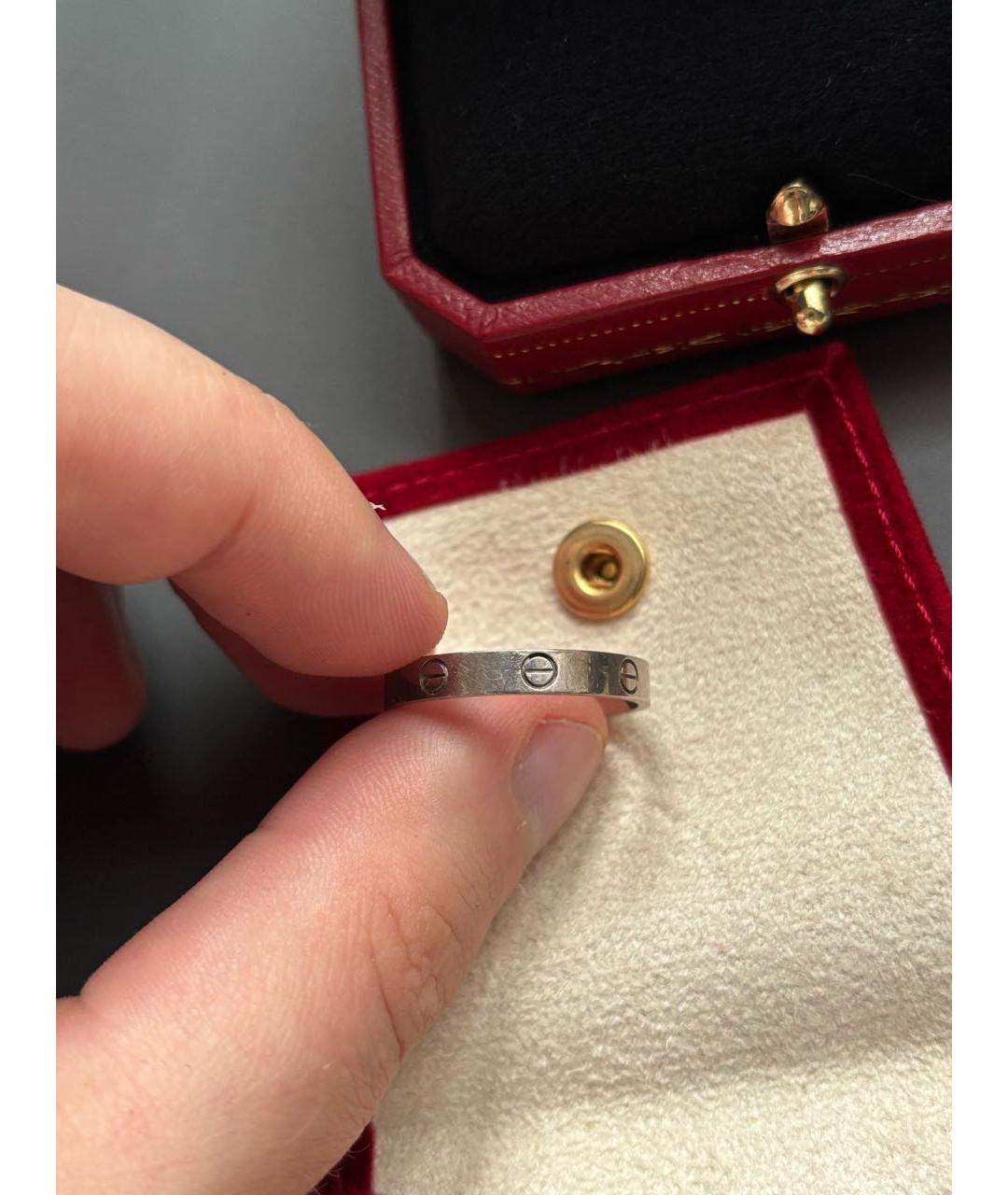 CARTIER Серебряное платиновое кольцо, фото 6