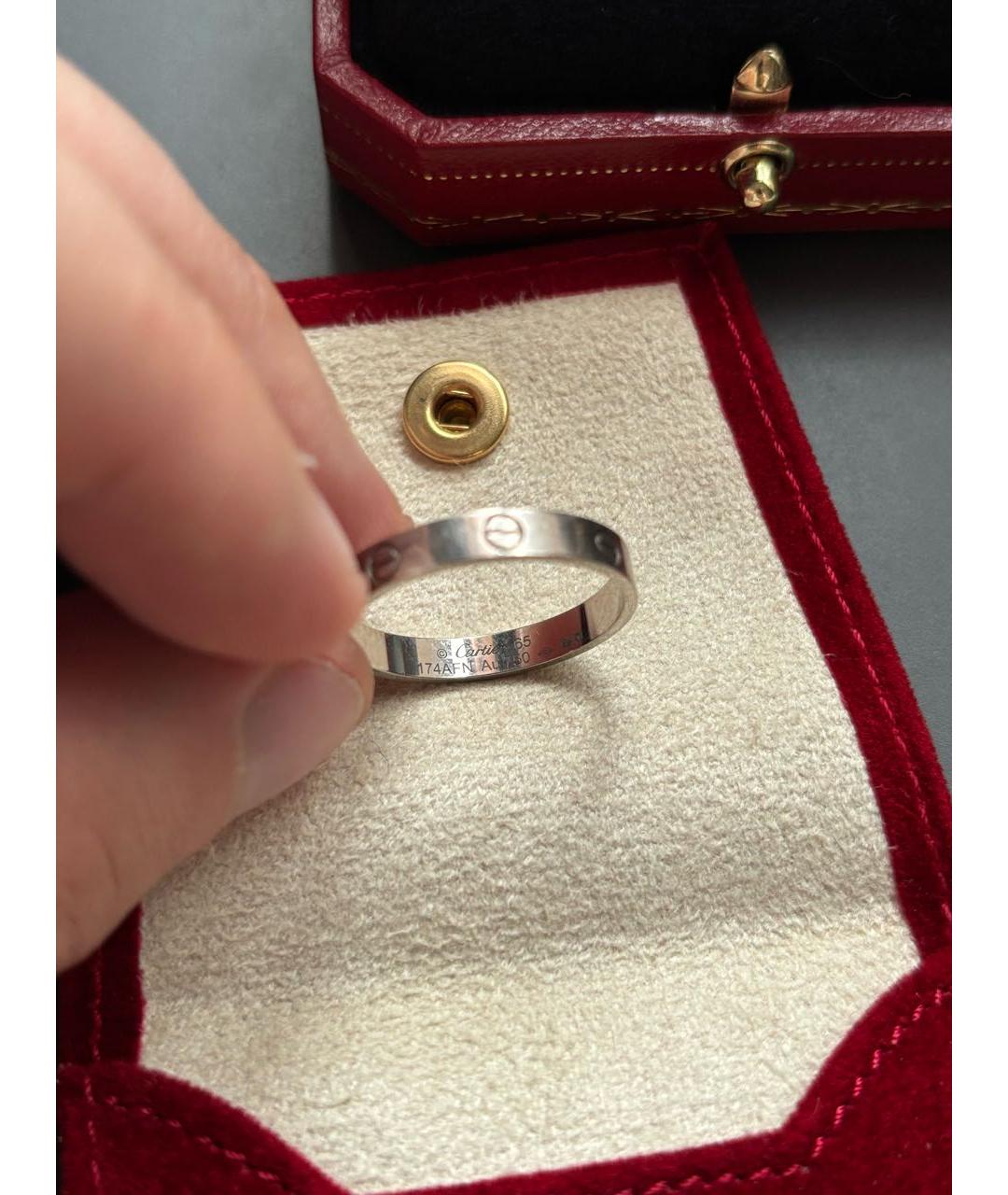 CARTIER Серебряное платиновое кольцо, фото 2