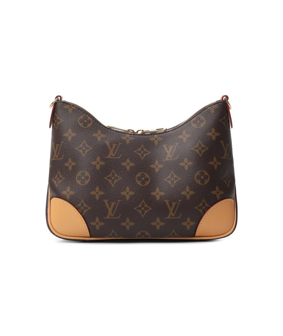 LOUIS VUITTON Коричневая кожаная сумка через плечо, фото 3