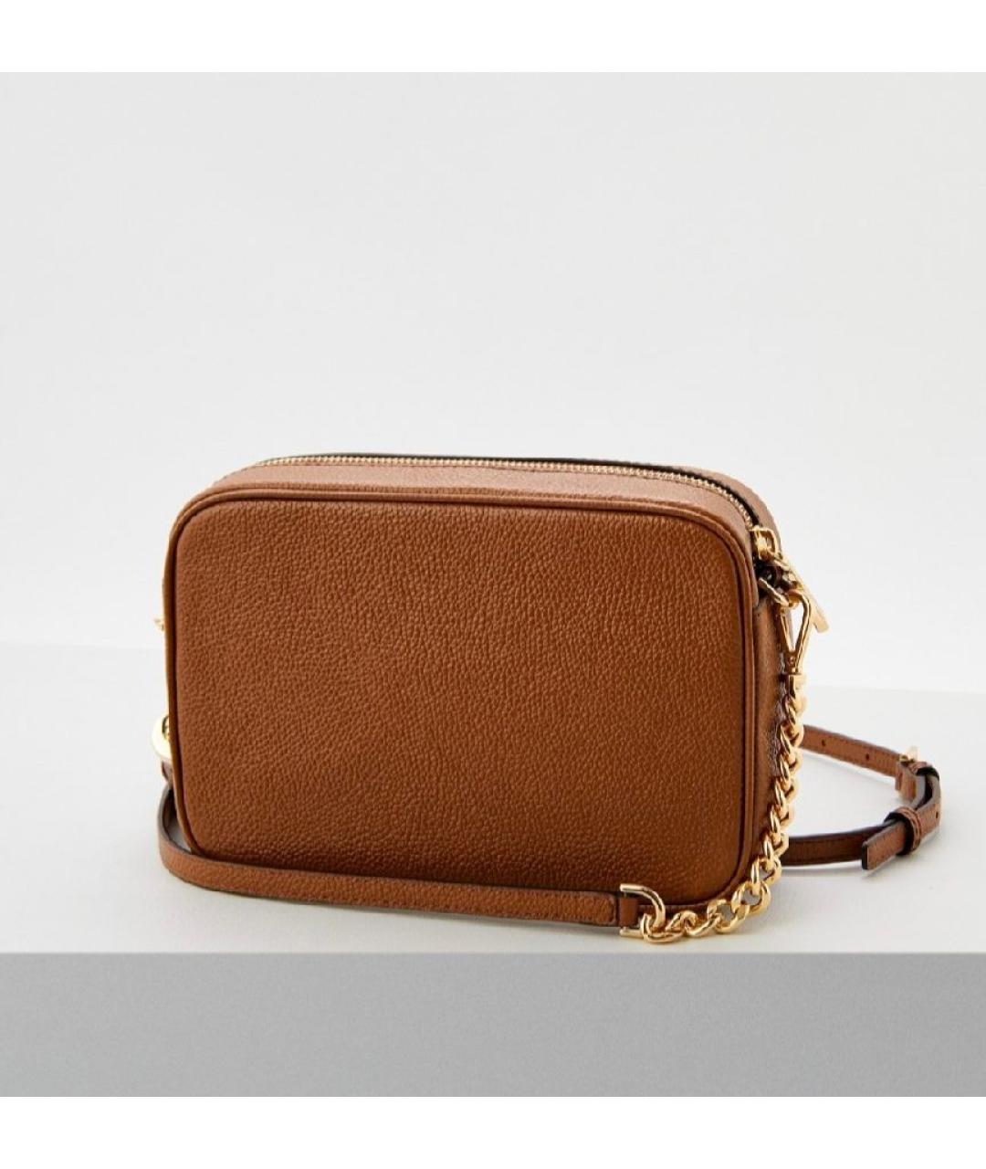 MICHAEL KORS Коричневая кожаная сумка через плечо, фото 2