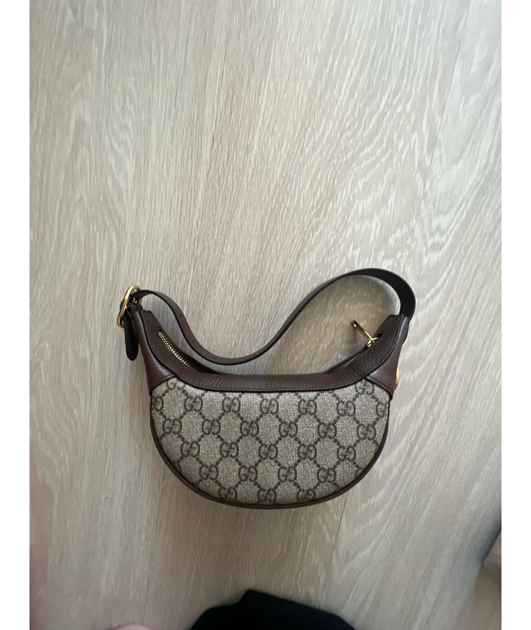 GUCCI Коричневая сумка с короткими ручками, фото 3