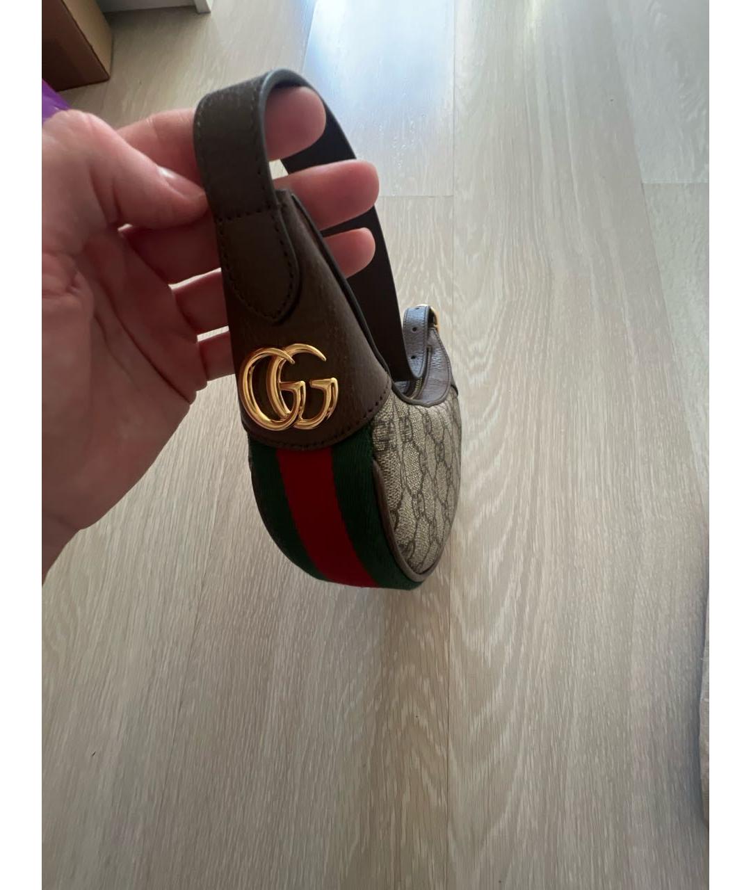 GUCCI Коричневая сумка с короткими ручками, фото 2