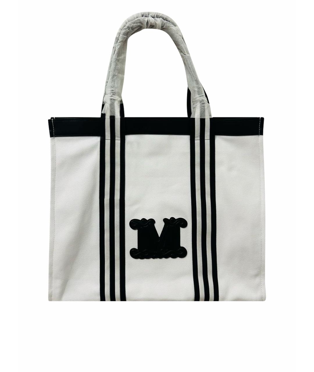 MAX MARA Белая пляжная сумка, фото 1