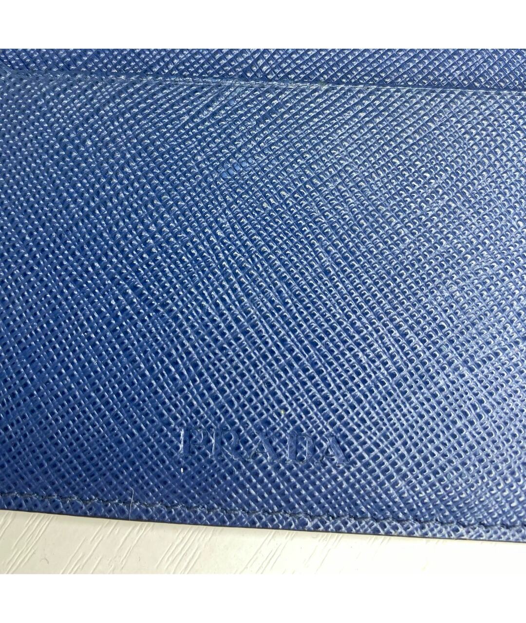 PRADA Синий кожаный кардхолдер, фото 4