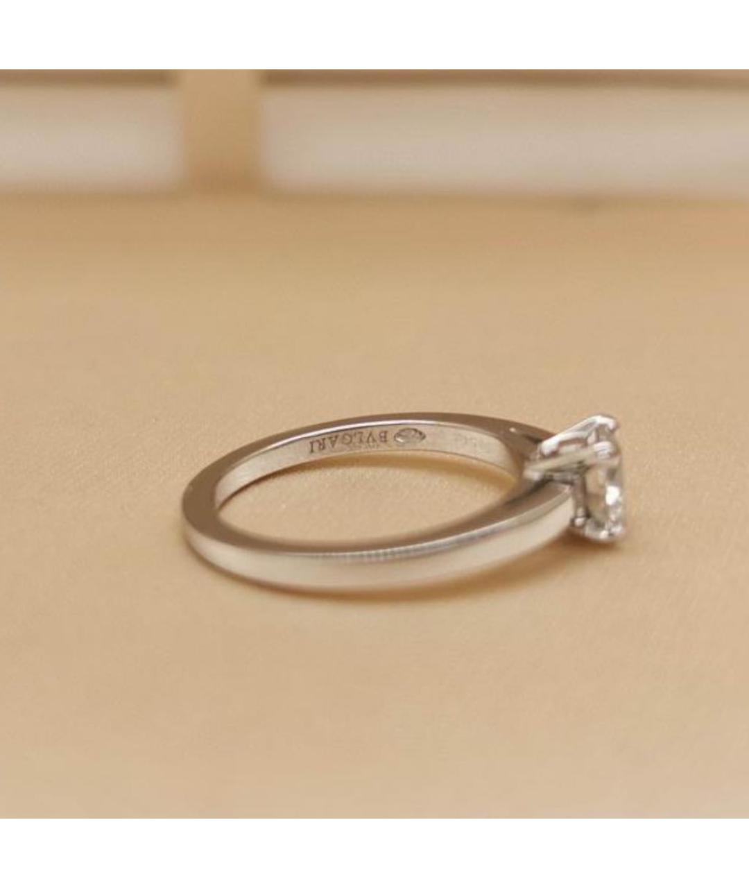 BVLGARI Серебряное платиновое кольцо, фото 4