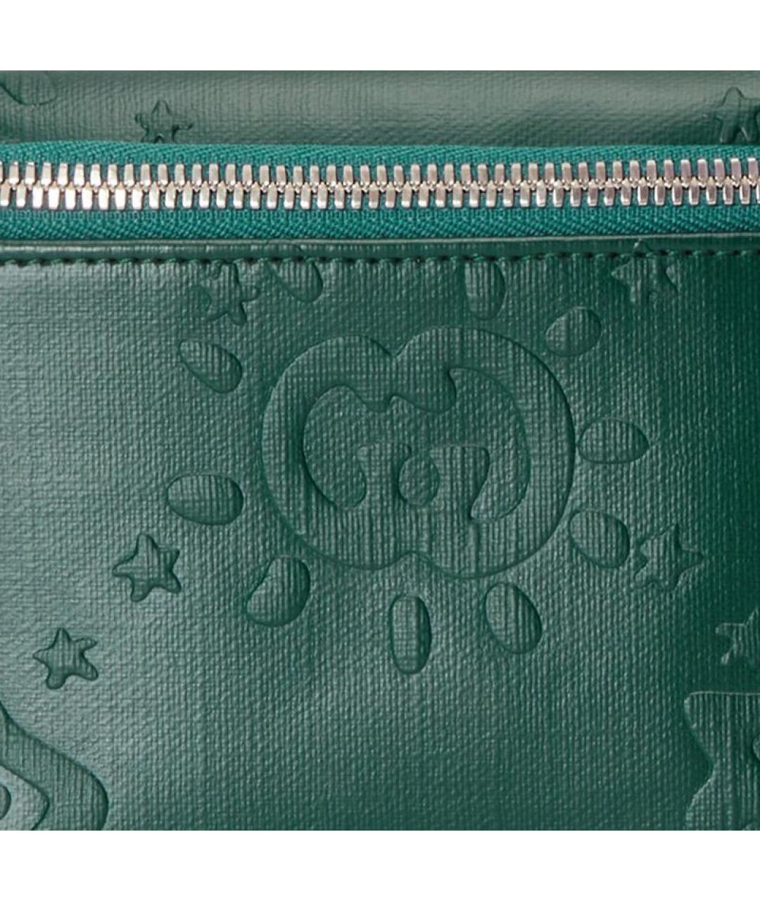 GUCCI Зеленая кожаная поясная сумка, фото 8