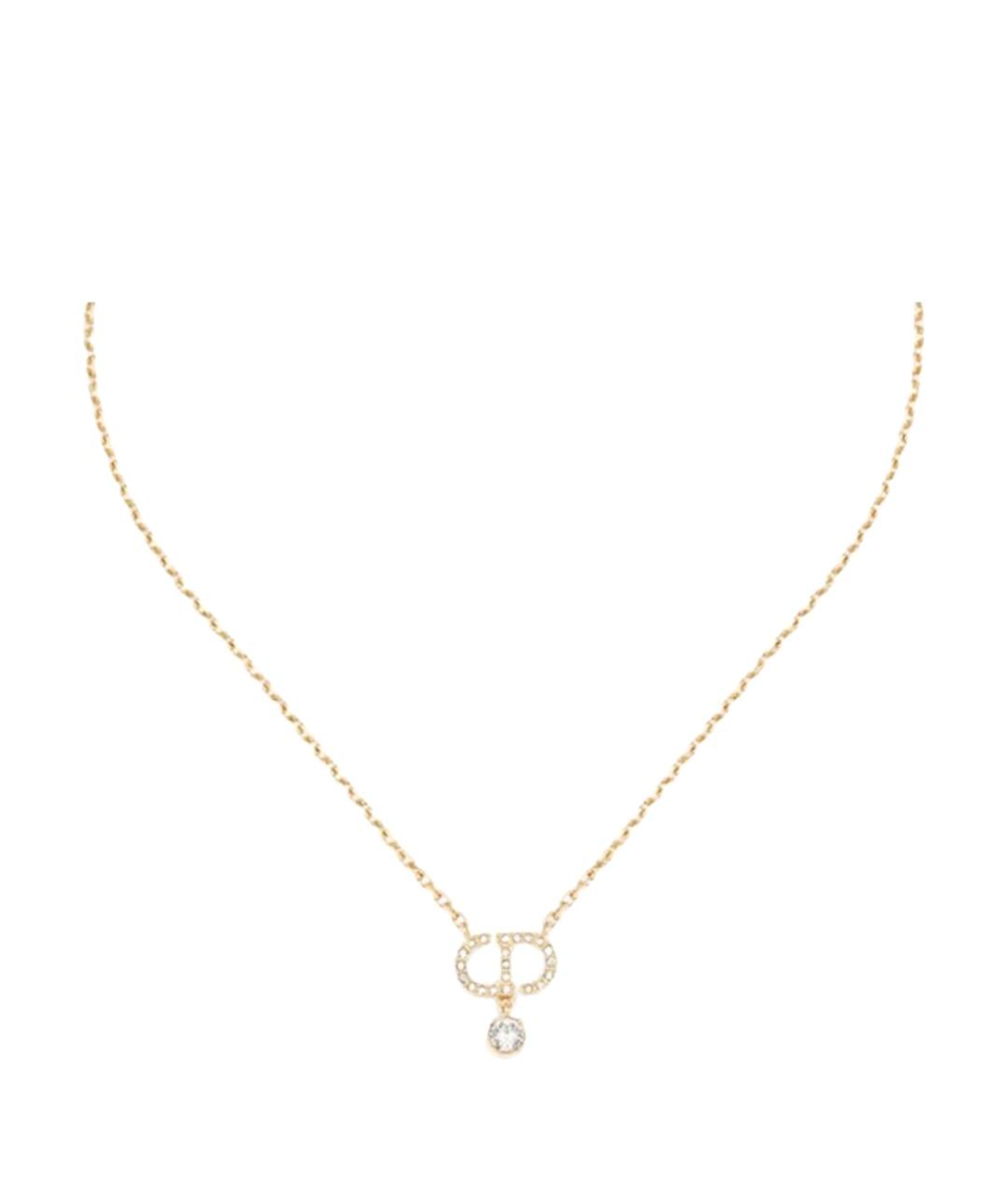 CHRISTIAN DIOR Золотая металлическая подвеска, фото 1