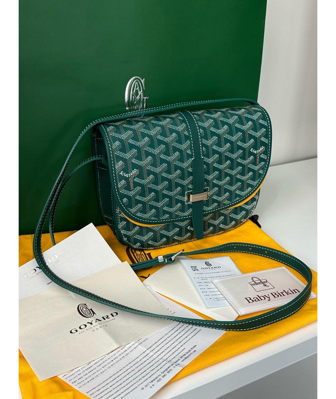 GOYARD Зеленая сумка на плечо, фото 6