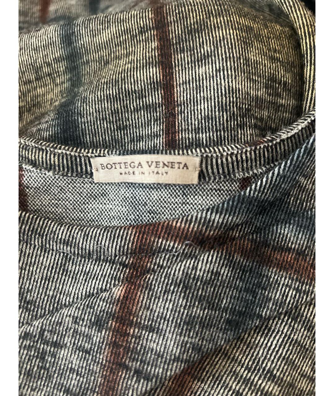 BOTTEGA VENETA Серое шерстяное повседневное платье, фото 4