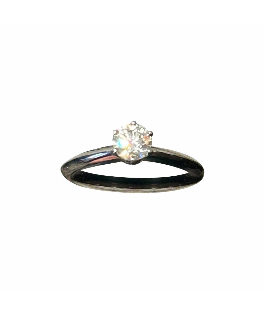 TIFFANY&CO Белое платиновое кольцо, фото 1