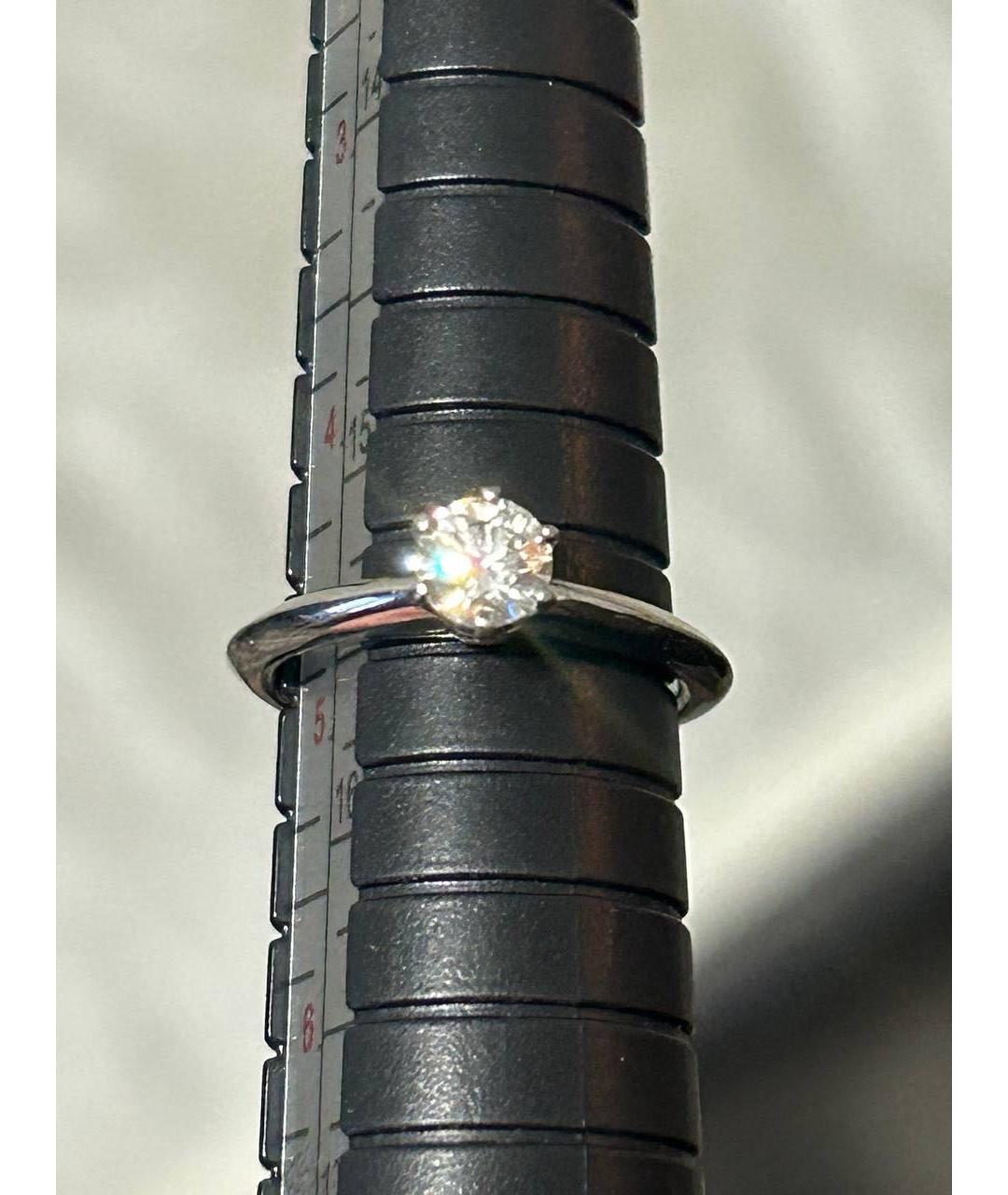 TIFFANY&CO Белое платиновое кольцо, фото 6