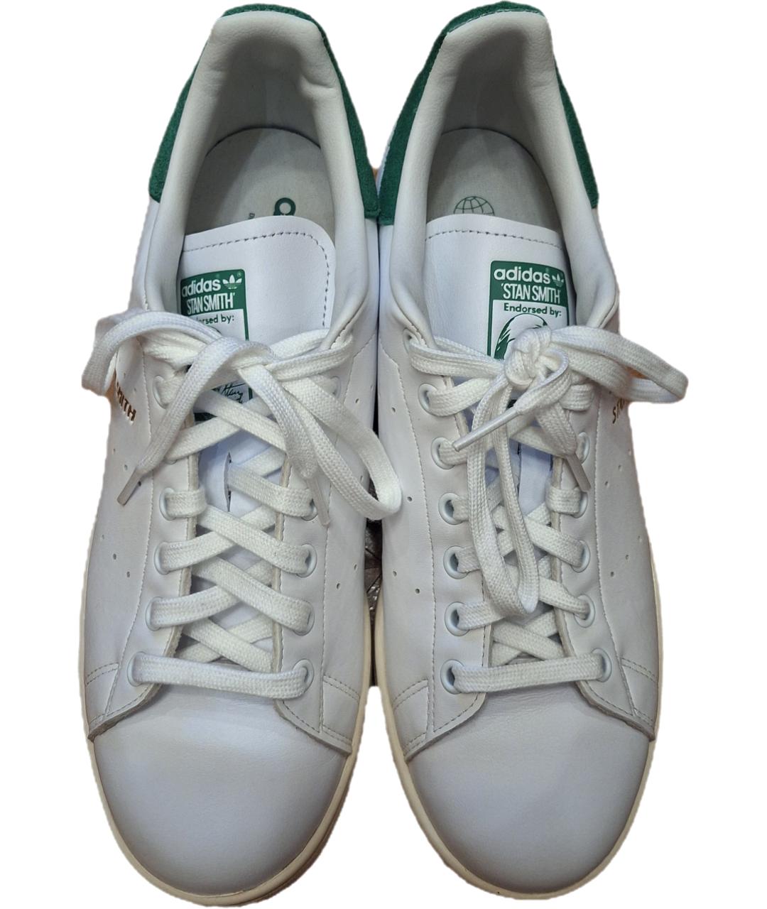 ADIDAS Белые низкие кроссовки / кеды из искусственной кожи, фото 3