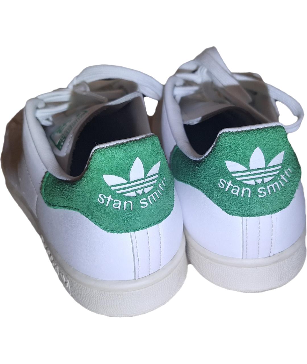 ADIDAS Белые низкие кроссовки / кеды из искусственной кожи, фото 5