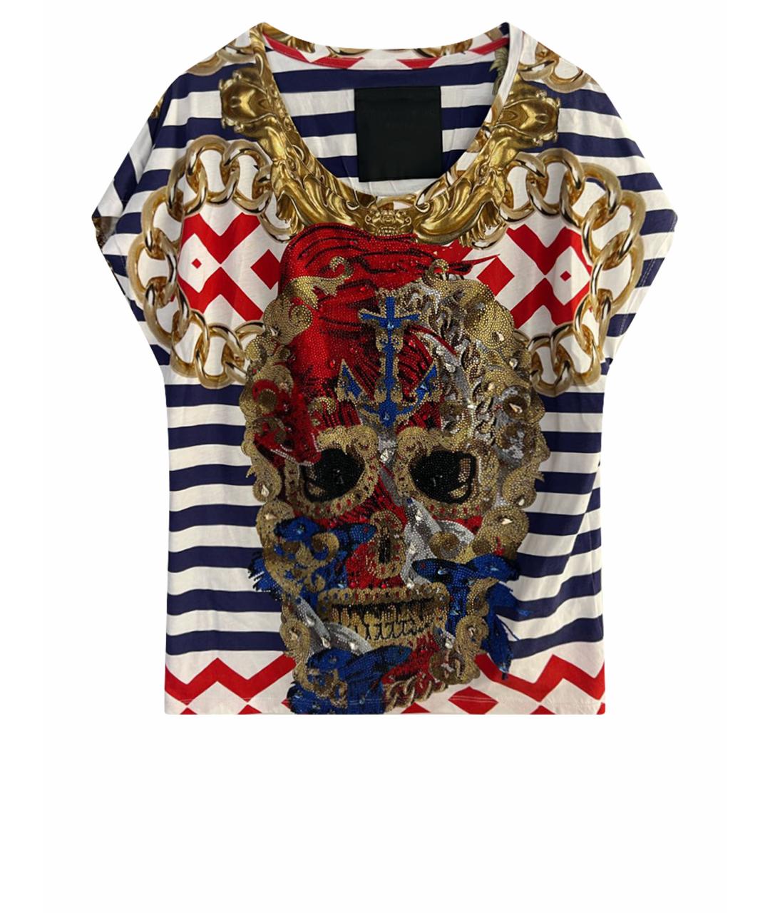 PHILIPP PLEIN Мульти хлопковая майка, фото 1