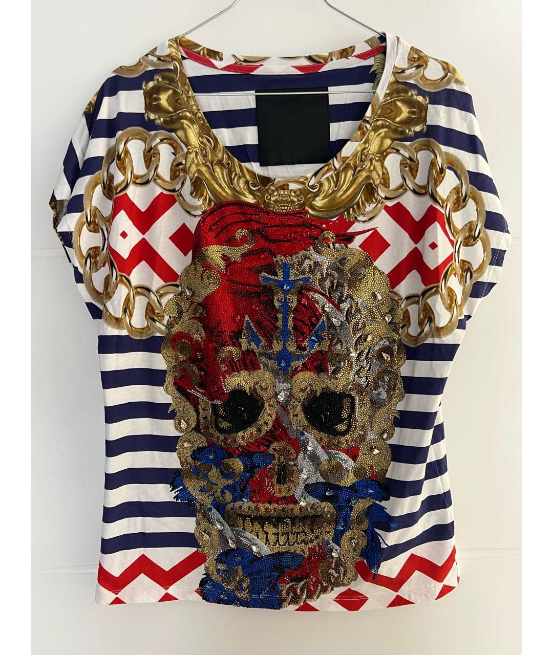 PHILIPP PLEIN Мульти хлопковая майка, фото 9