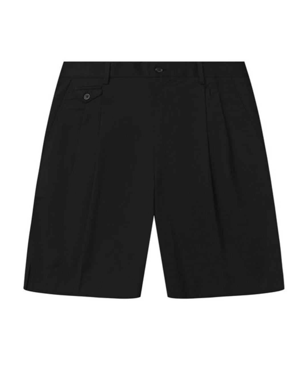 DOLCE&GABBANA Черные хлопковые шорты, фото 1