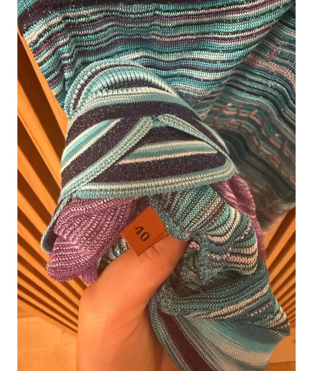 MISSONI Бирюзовый вискозный сарафан, фото 5