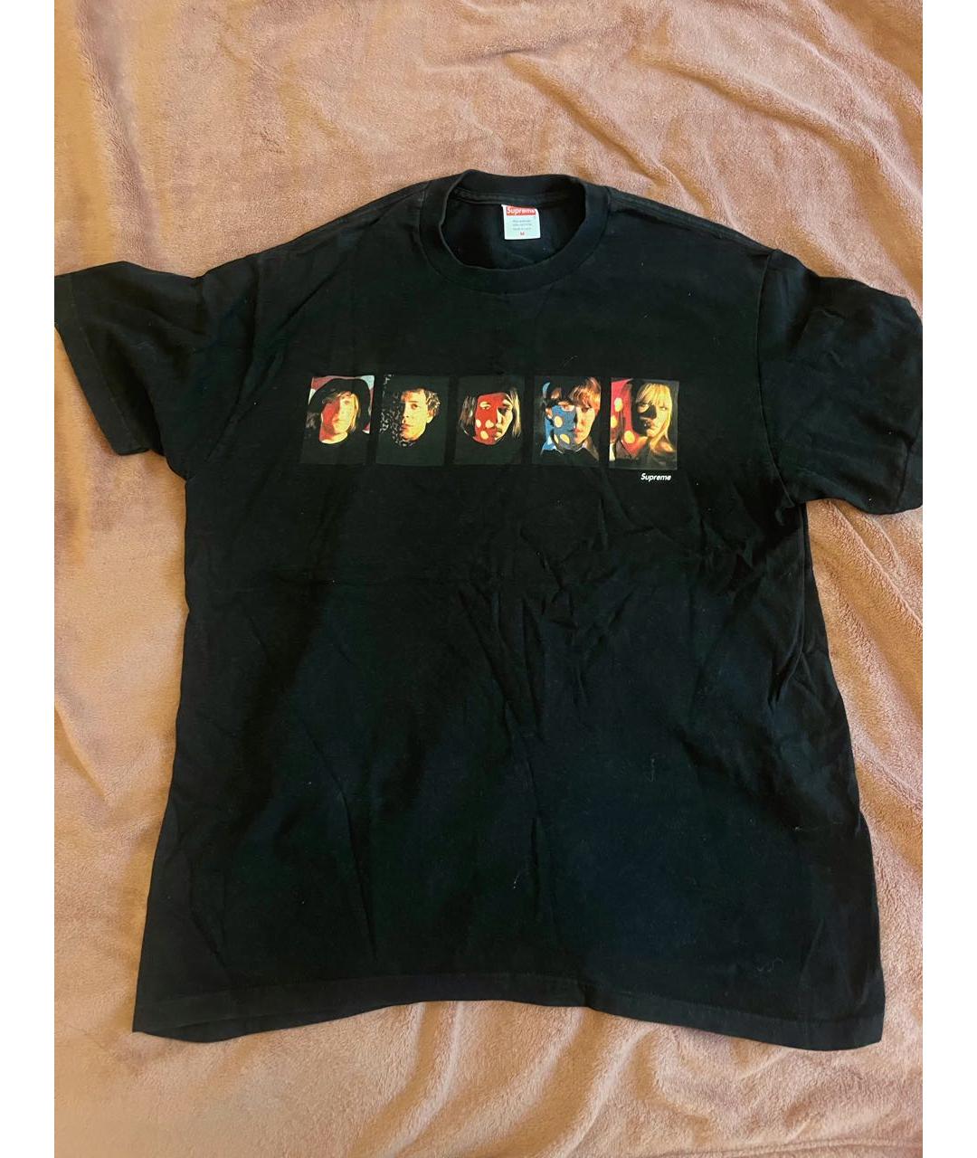 SUPREME Черная футболка, фото 2