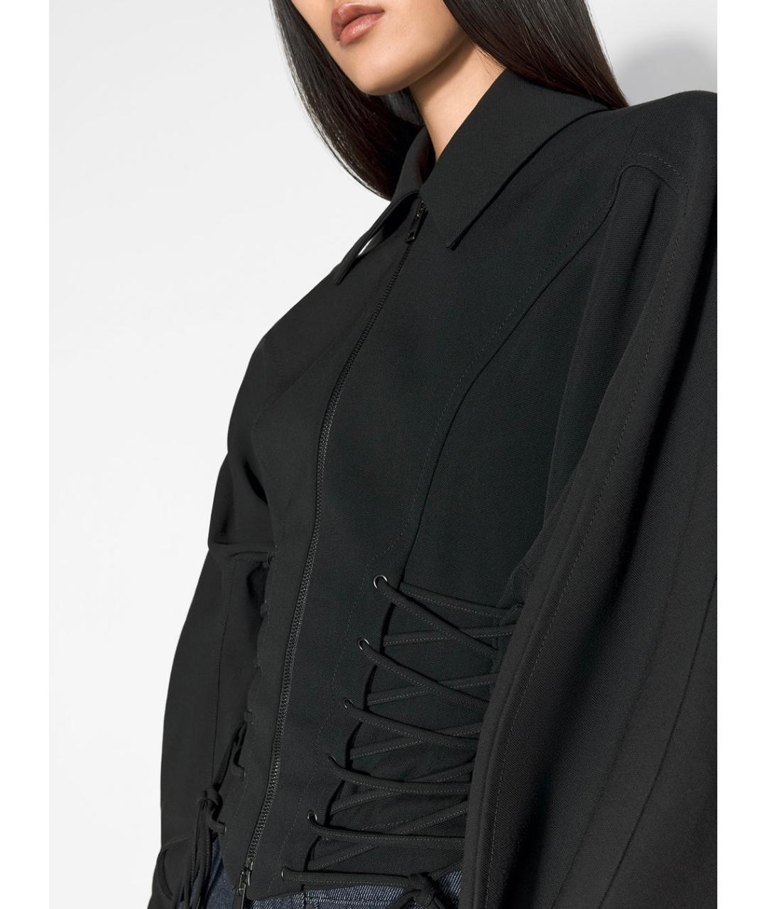 MUGLER Черная куртка, фото 3