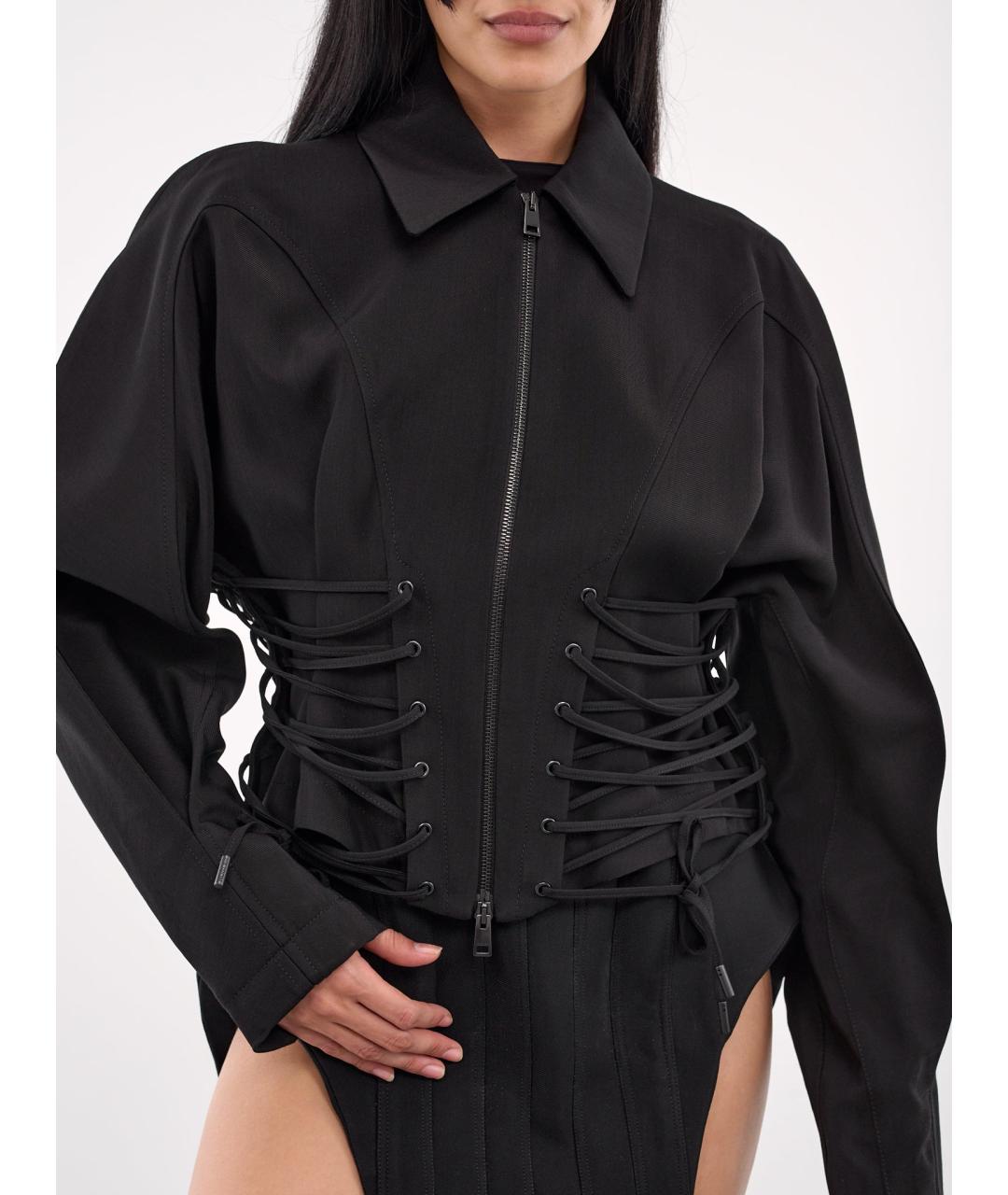 MUGLER Черная куртка, фото 9