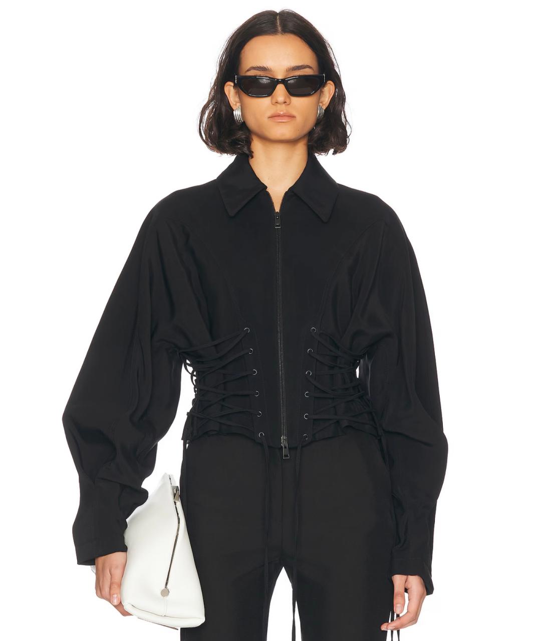 MUGLER Черная куртка, фото 6