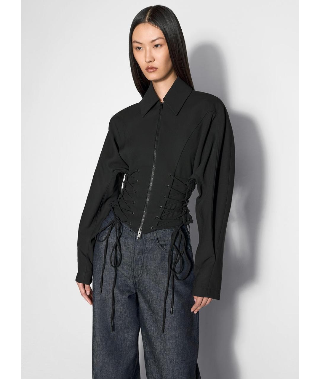 MUGLER Черная куртка, фото 2