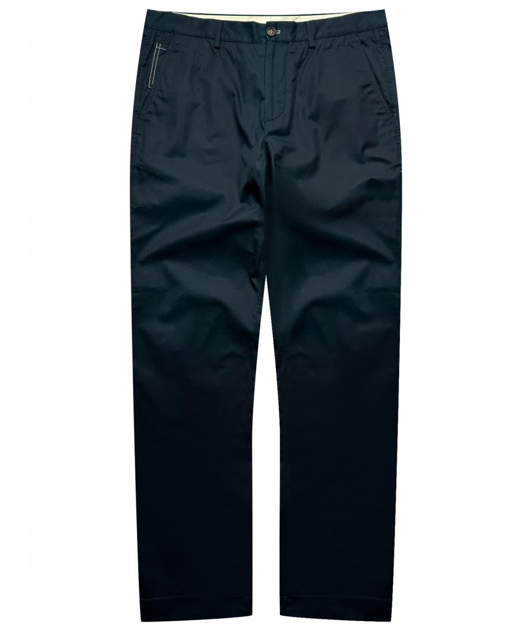 BRUNELLO CUCINELLI Черные хлопковые повседневные брюки, фото 1