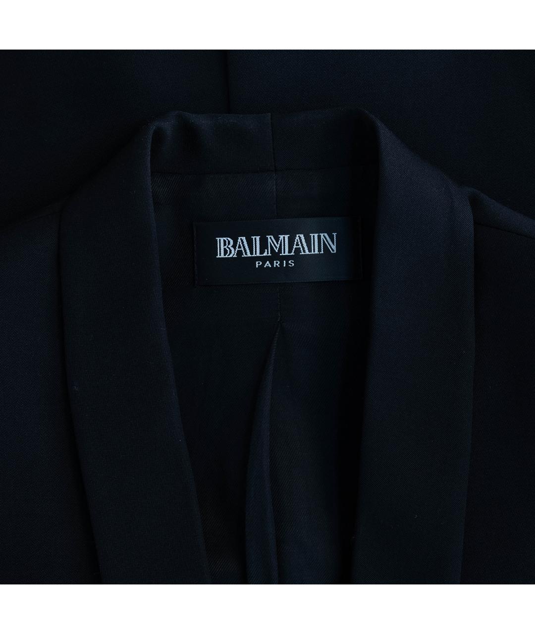 BALMAIN Черный шерстяной жакет/пиджак, фото 3
