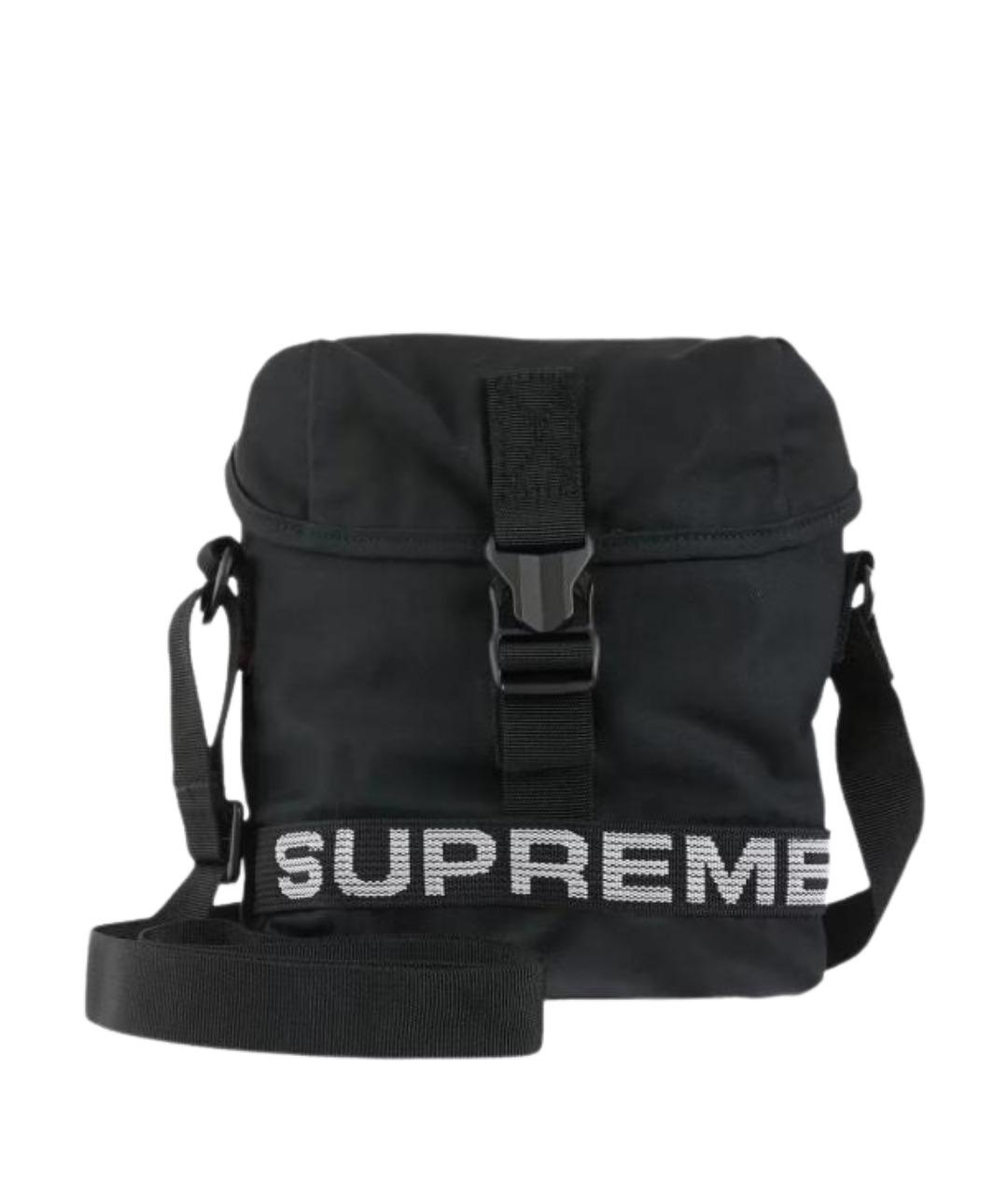SUPREME Черная сумка на плечо, фото 1